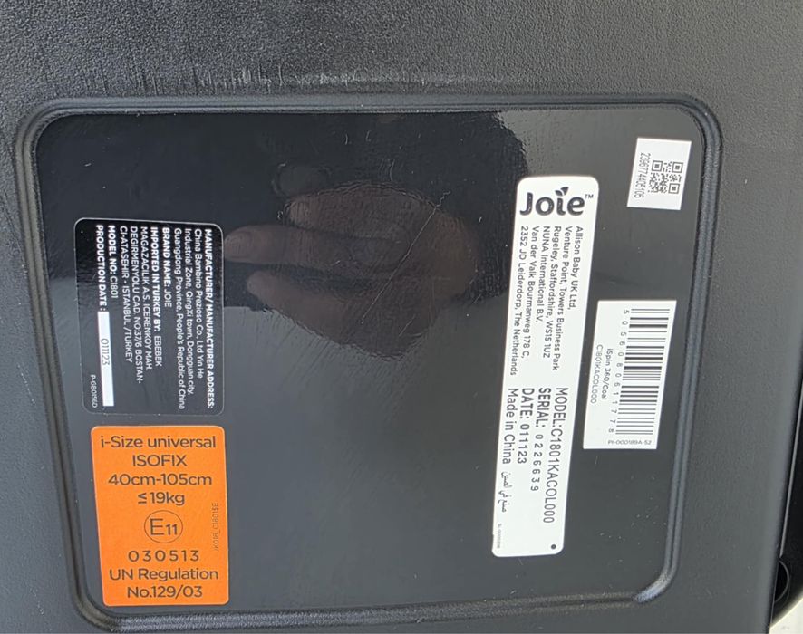 Scaun auto pentru copii Joie i-Spin 360 , 40-105 cm , certificat R129