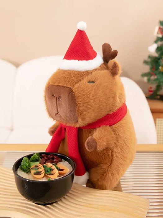 Новогодняя мягкая игрушка Капибара