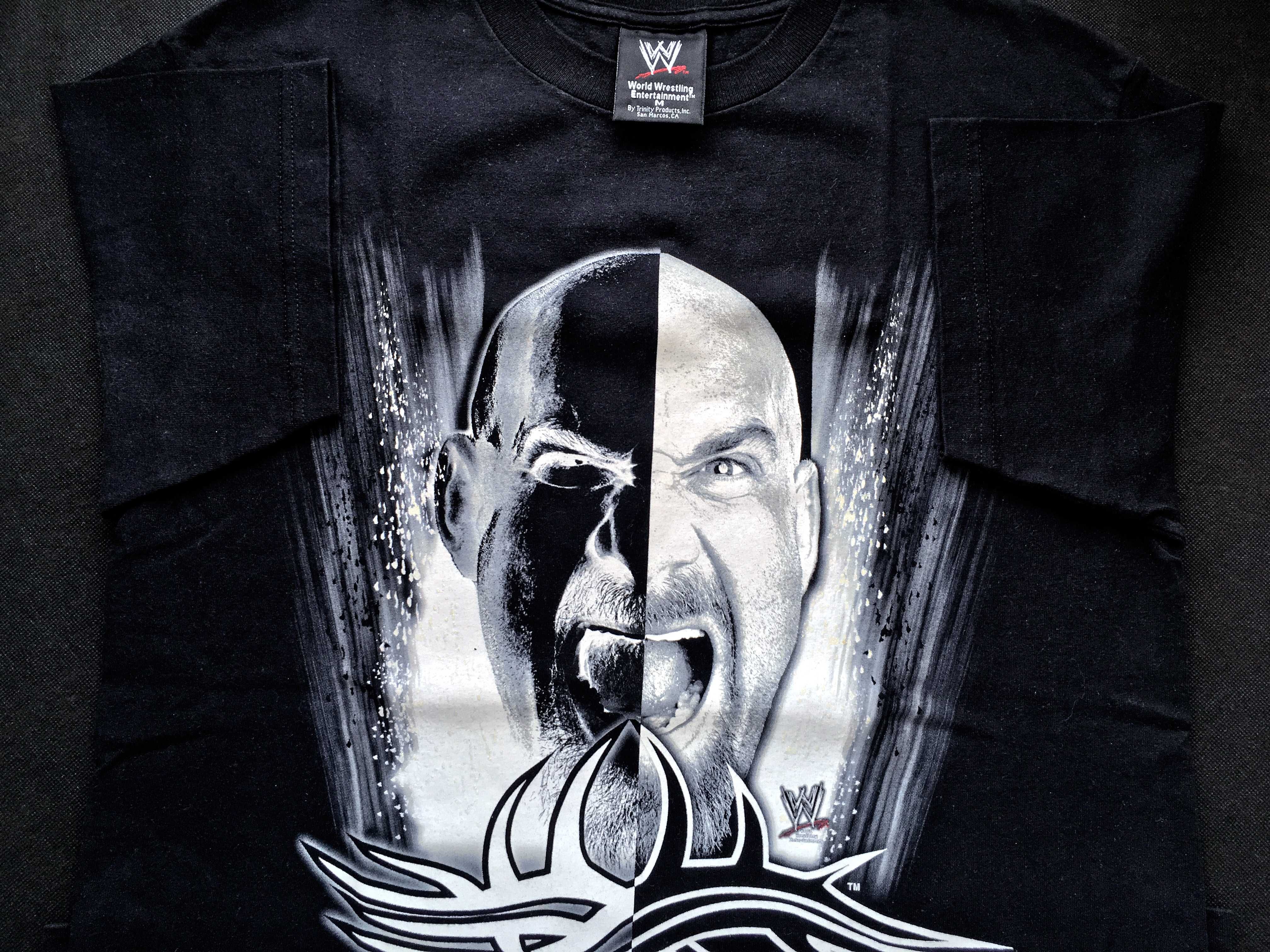 VINTAGE 2002 WWE™ «GOLDBERG» 100% U.S.A. Cotton Men's Tee — M