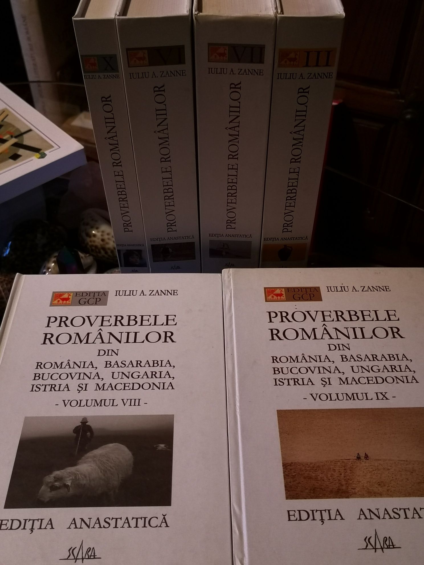 Proverbele românilor,6 volume cartonate Iuliu Zanne, ediție Anastatica