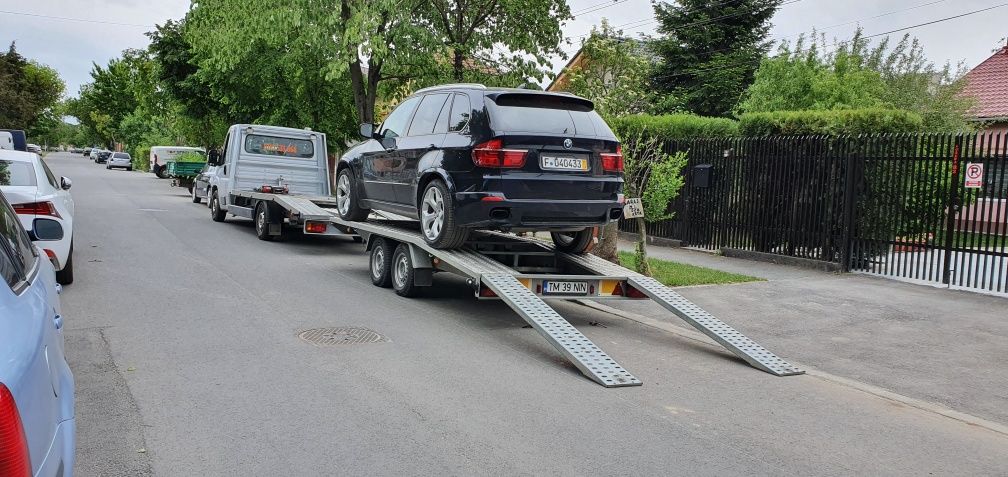 Tractari auto Transport non-stop Platforma slep remorcari accidente