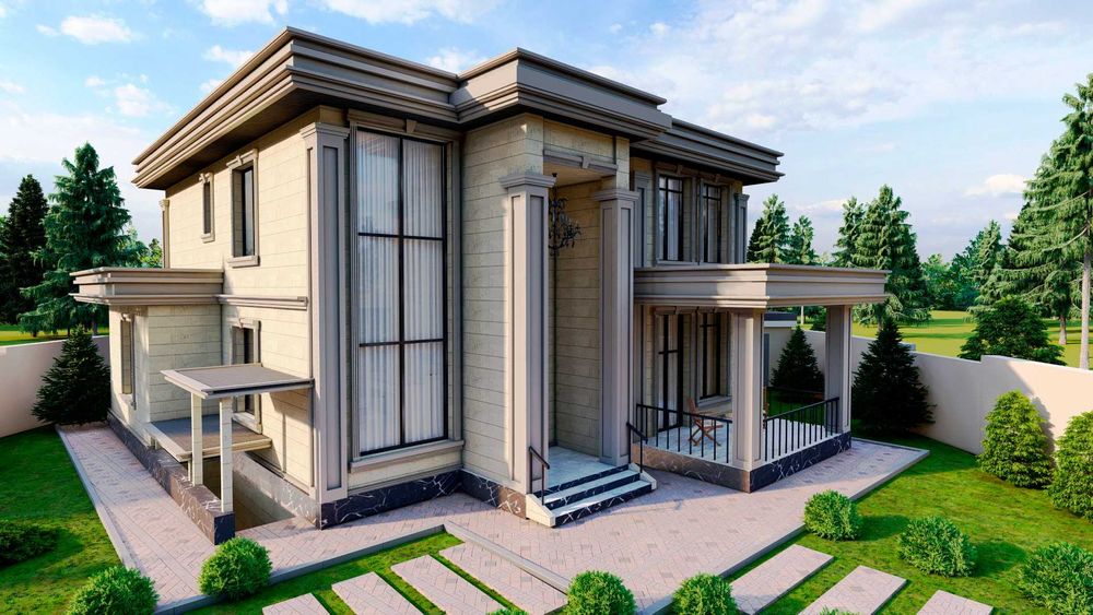 Индивидуальные архитектурные проекты домов и коттеджей под ключ