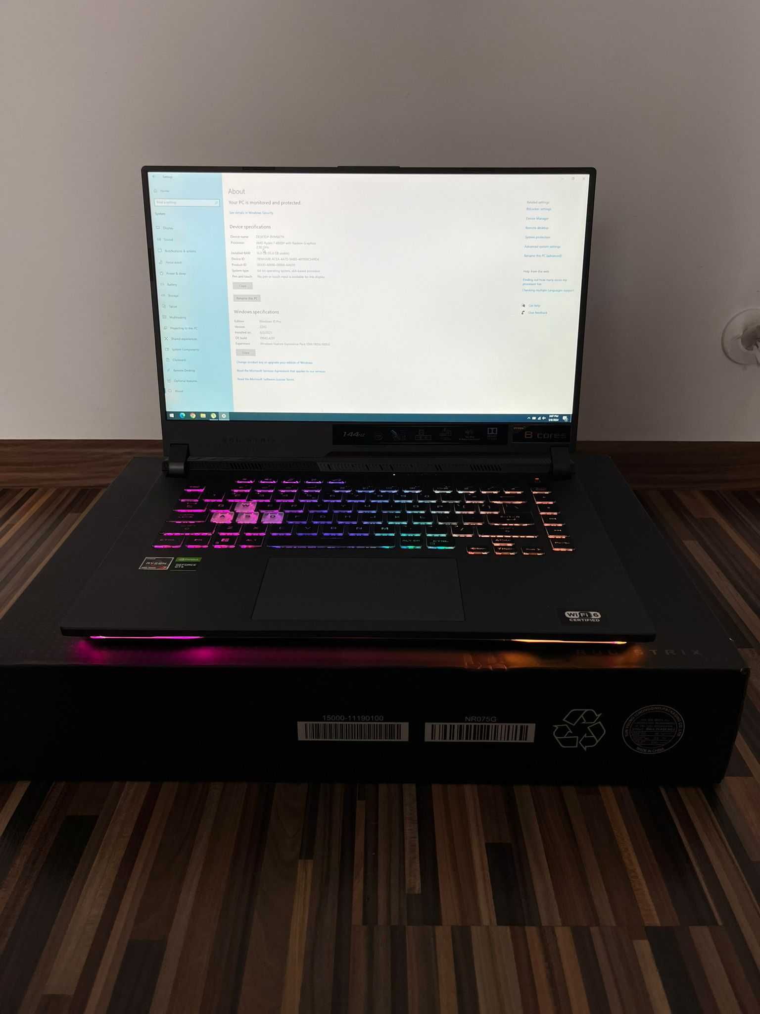 Laptop ASUS Gaming ROG Strix G15 G513IH