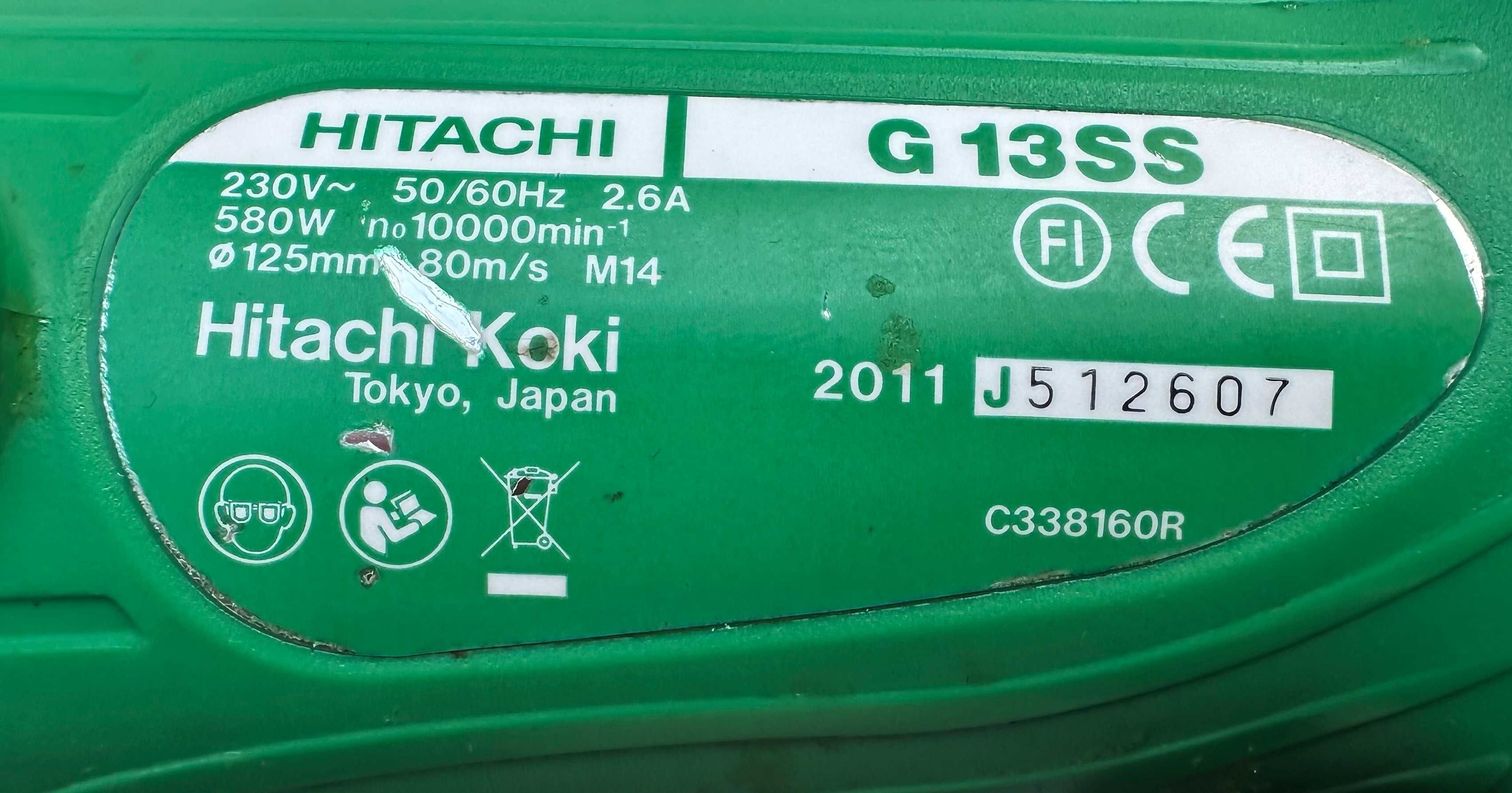 Hitachi G 13SS - Електрически ъглошлайф
