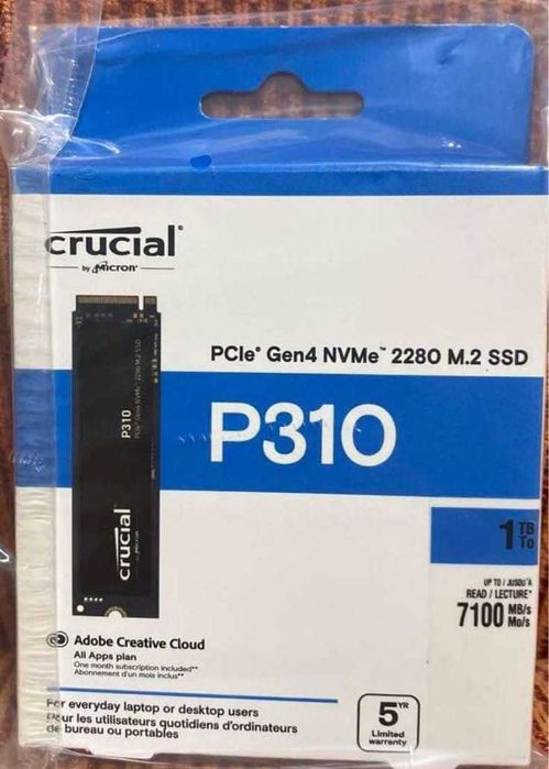 1TB SSD M.2 NVMe Crucial P310 PCI Express 4.0 x4 Sigilat 7100 MB/s