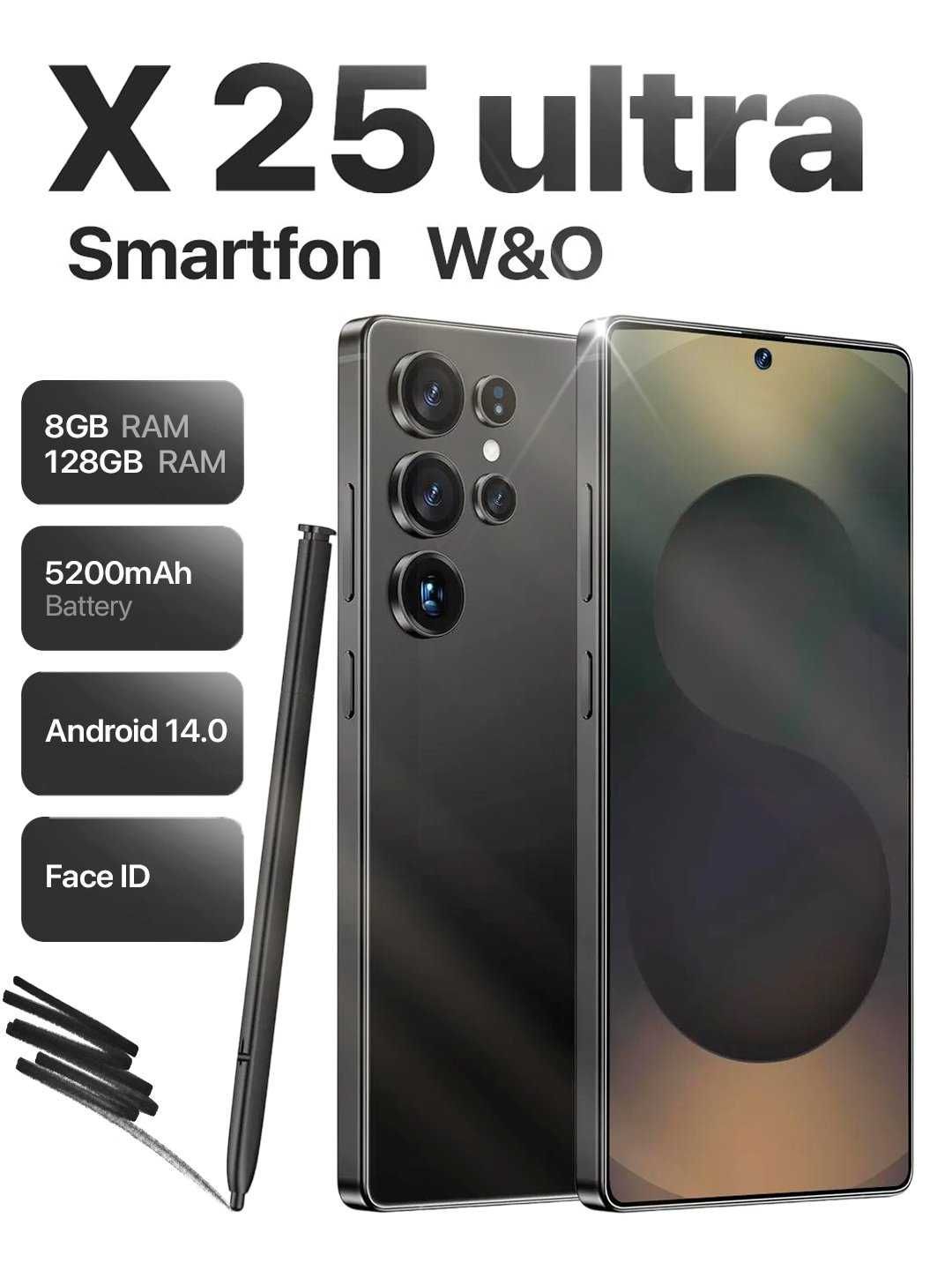 W&O  X25 Ultra 4G 8/128Gb (Yangi + Skidka+Dostavka) New-2025