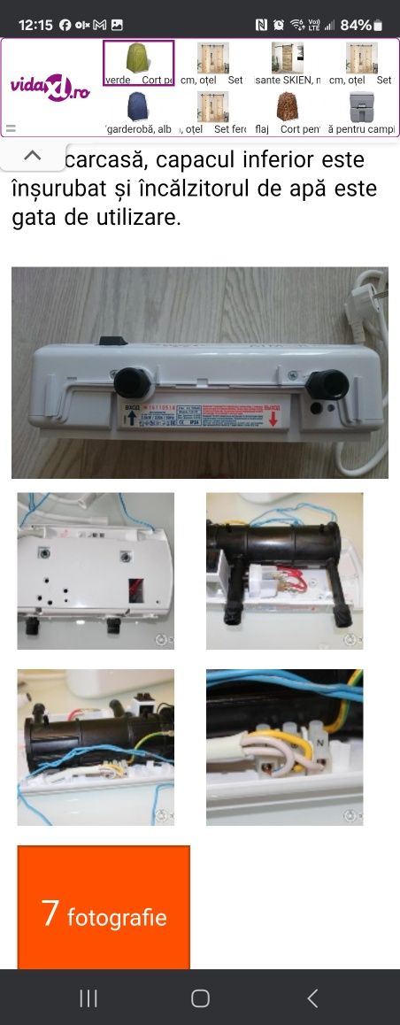 Instant apa calda ATMOR (nu China) varianta dubla dus si chiuveta