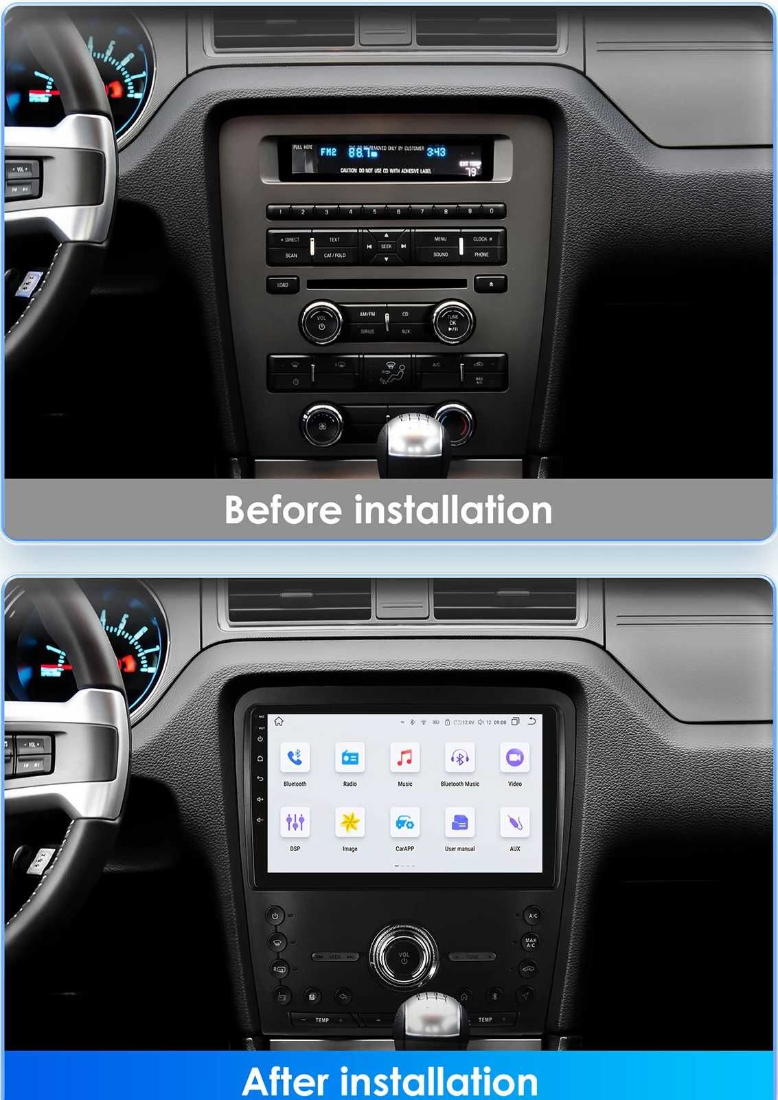 Ford Mustang 2010 - 2014 Мултимедия Навигация Android