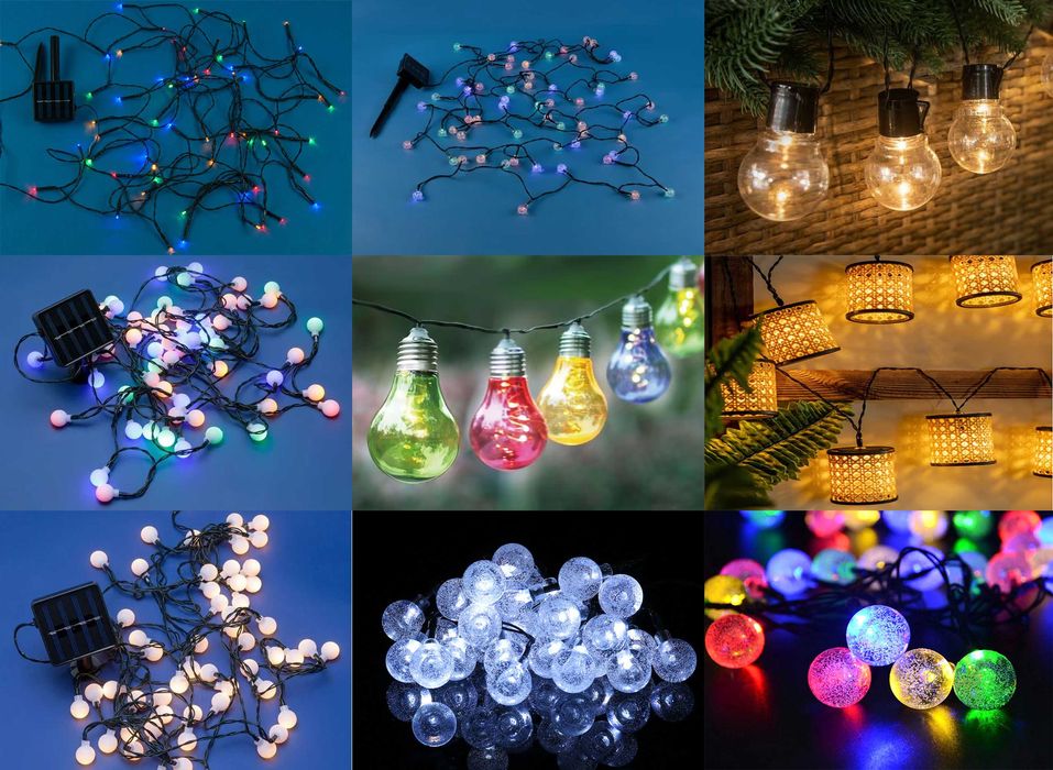 Instalatie solara de Craciun pentru brad gradina si casa