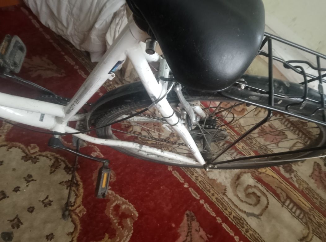 Bicicleta pro bike are frînă pe spate are 7 vitezei pe spate 1 in fată