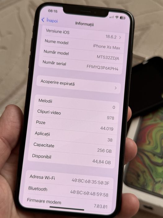 Iphone XS Max 256 GB full box impecabil ca nou