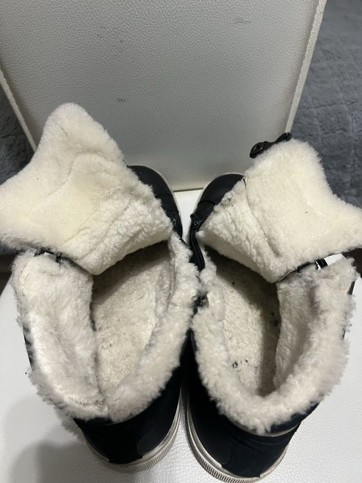 Ботинки кожаные зимние