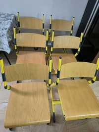 Set de 6 scaune de lemn