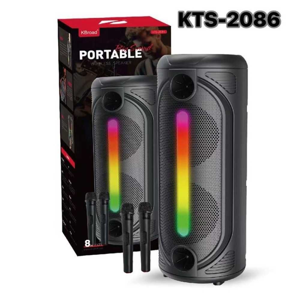 Безжична Bluetooth колонка с 2 микрофона KTS-2086