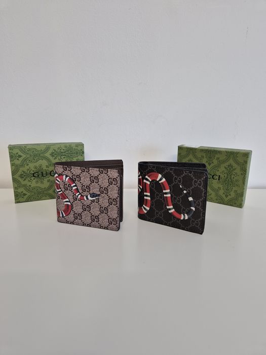 Portofel Gucci Snake Black/Apricot + Cutie