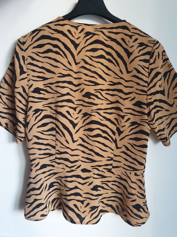 Bluza animal print H&M cu mâneca scurtă