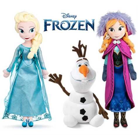 Голяма плюшена Кукла Елза и Анна Frozen Замръзналото кралство, 50см