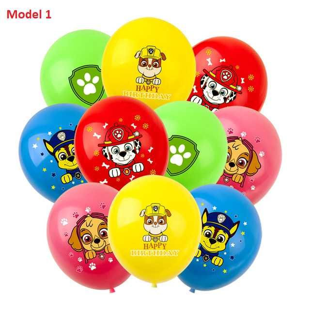 Paw Patrol baloons 10бр Балони Пес патрул 12inch, фолиев балон Чейс