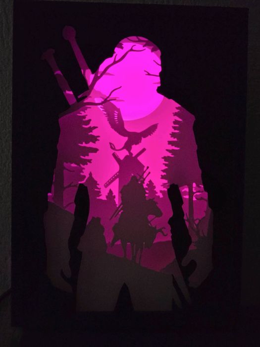 3D Светеща Кутия The Witcher