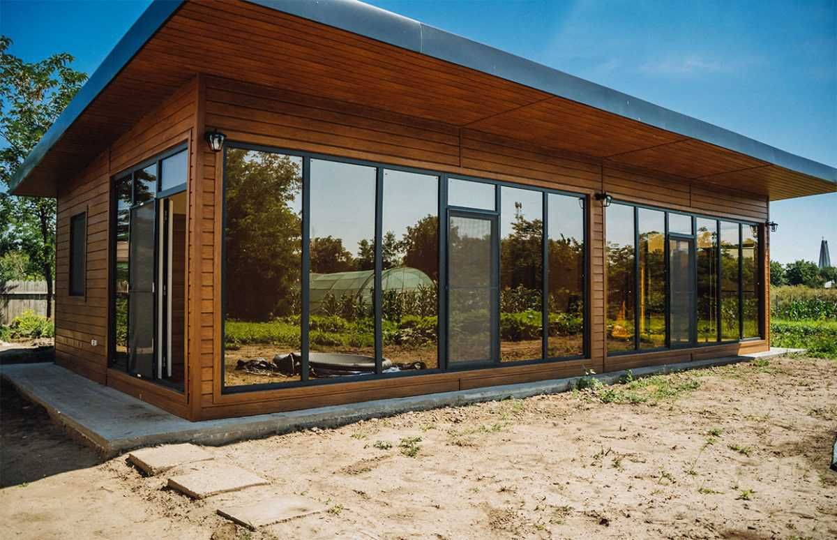 Casa Modulara din structura metalica si panou sandwich de vanzare