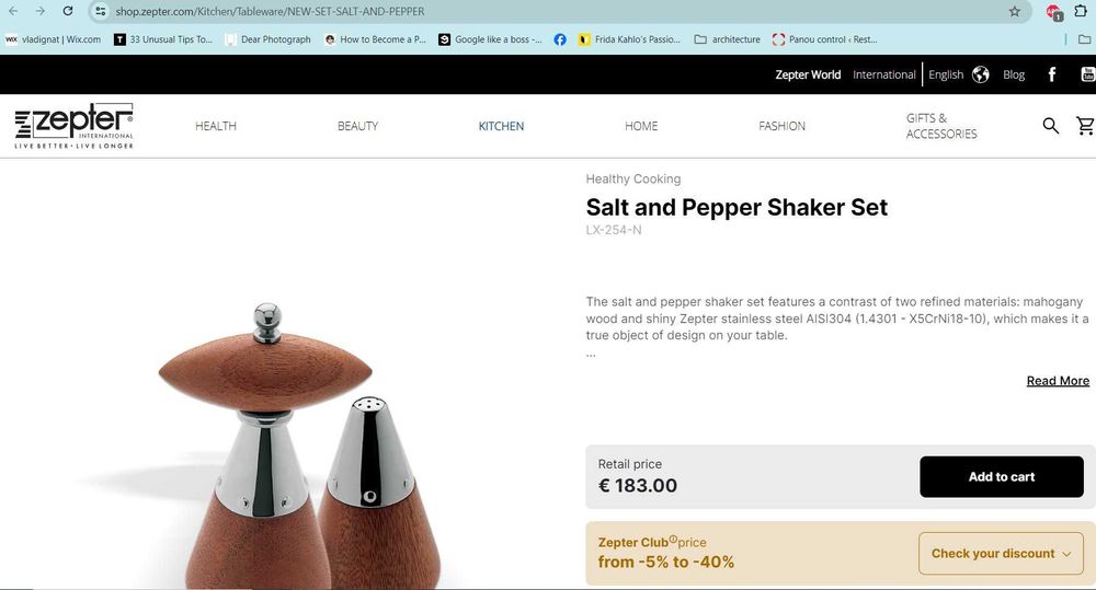 Set de râșniță pentru piper și solniță Zepter