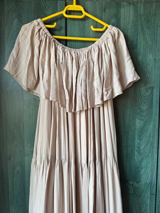 Rochie ampla din batist cu volane Cloche Creator