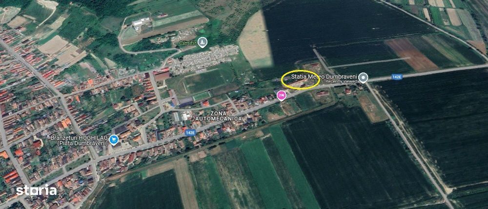 HOGHILAG, Sibiu, Teren 13,400 mp deschidere in drum asfaltat