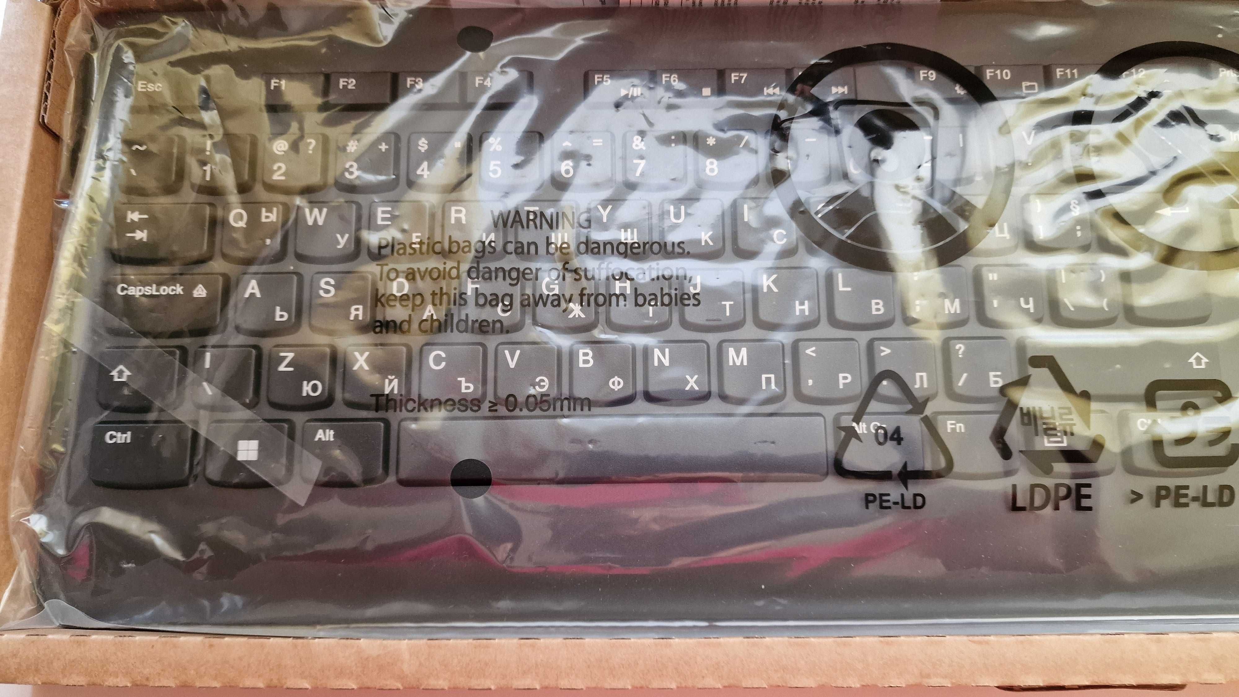 Нова клавиатура с мишка Lenovo 4X30H56801, безжични - с ГАРАНЦИЯ