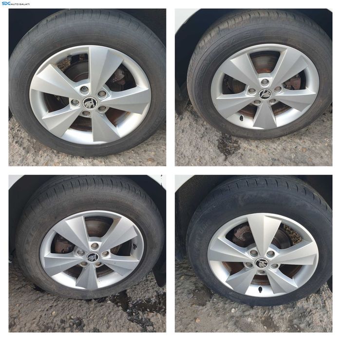Set 4 Jante Roti Aliaj cu Anvelope Vara 205 55 16 R16 ZR16 5x112 Audi A4 B5 1997 - 2001 [K5837]