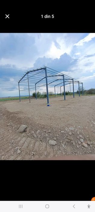 Vând 4ferme metalice la 10m deschidere din ipe 160
