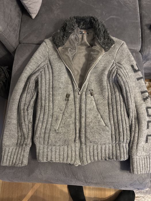 Зиммна плетена жилетка с подплата