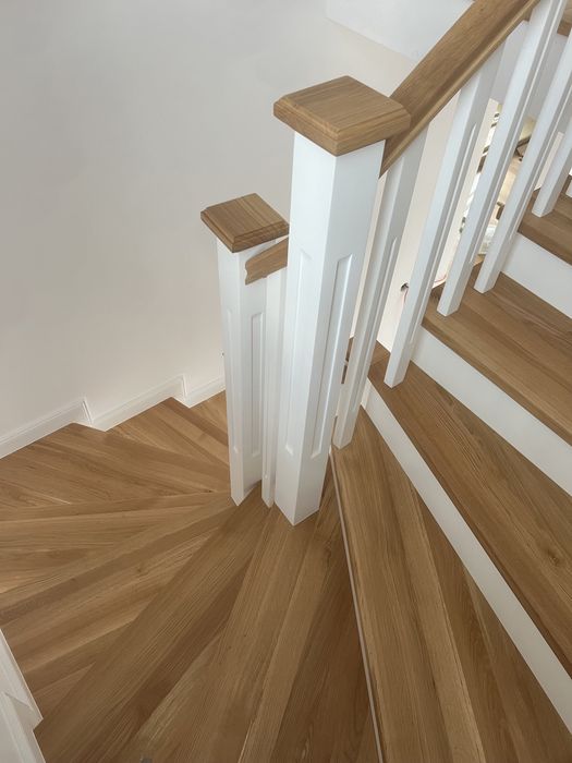 Trepte lemn / scari lemn / balustrade