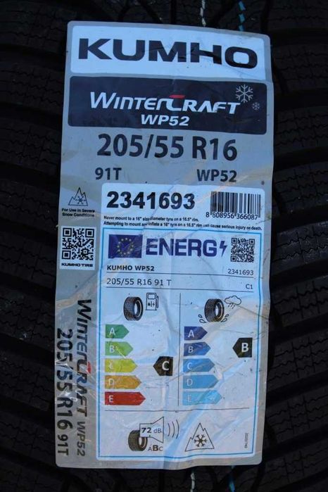 Anvelope iarna noi 205/55R16 91T Kumho (Korea)