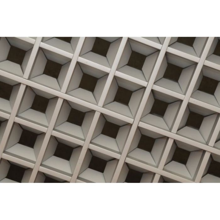 Пирамидальный грильято – вентилируемое решение для потолков 3D эффект