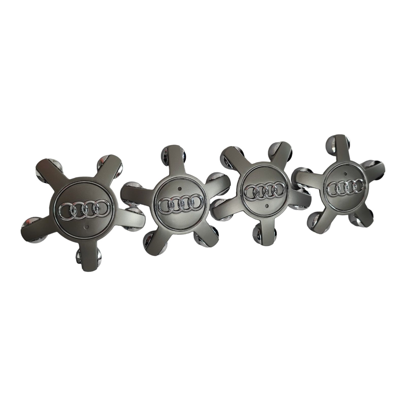 135мм Капачки за джанти за Ауди Audi тип ЗВЕЗДИ OEM 4F0601165N - ЧЕРНИ