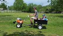 Remorca motocultor motosapa 5-7 atv tractor gazon pret 1000 lei se poa