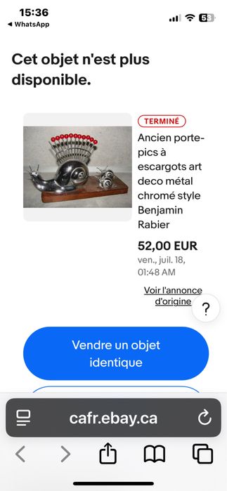 Антикварен арт деко хромиран метален държач поставка прибори за охлюви