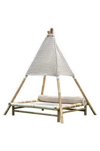 Шатра От Бамбук И Плетено Памучно Макраме