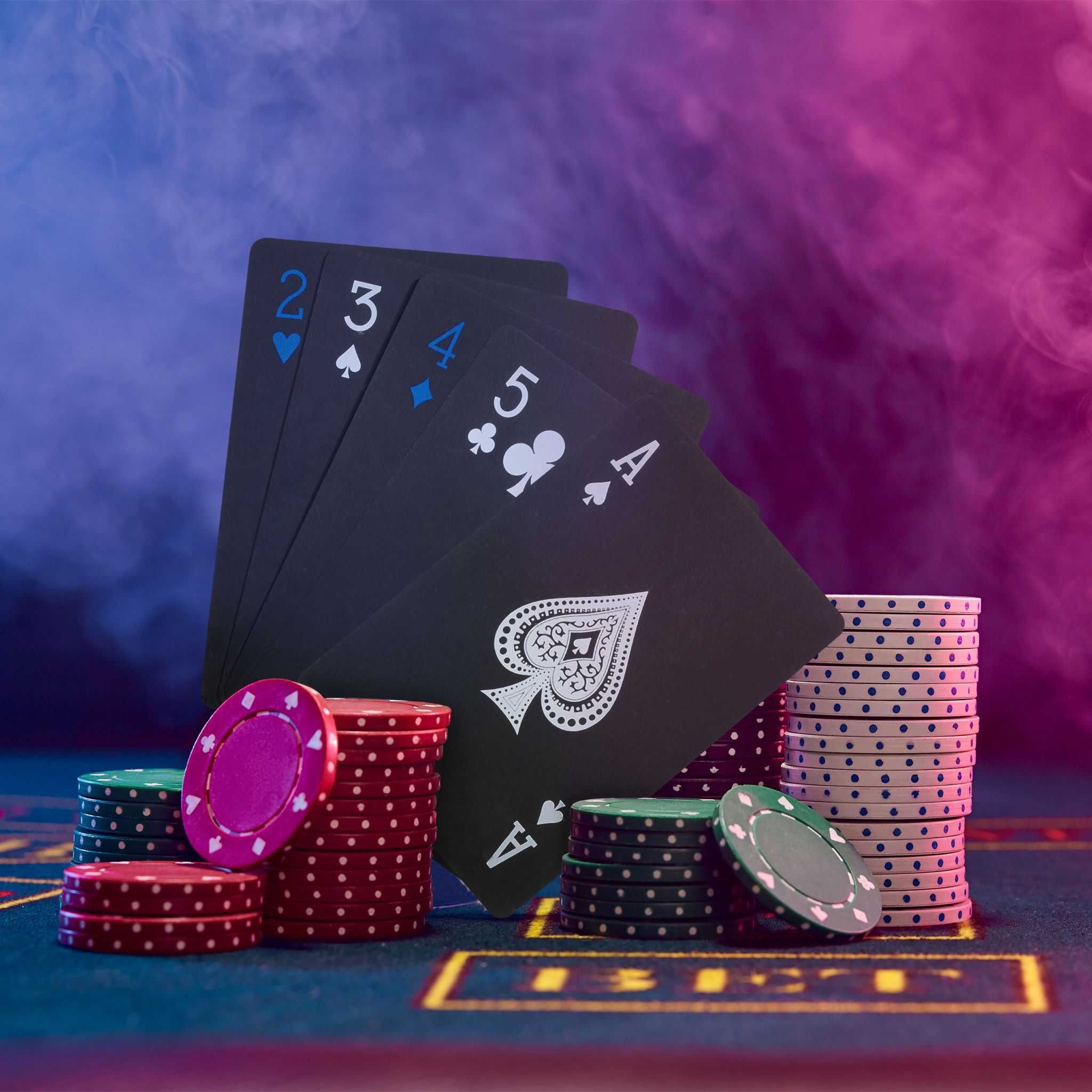 Carti de joc poker, rezistente la apa, 54 de carti, negru/albastru/alb