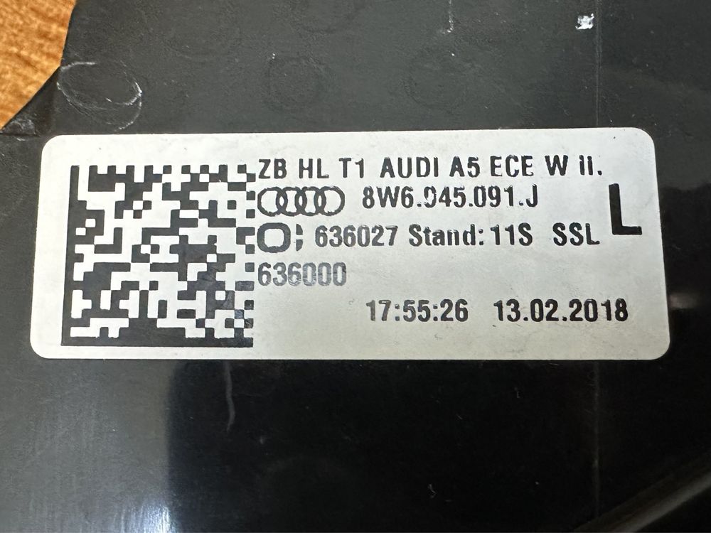 Stopuri / Triple Audi A5 / S5 8W 2016-2021