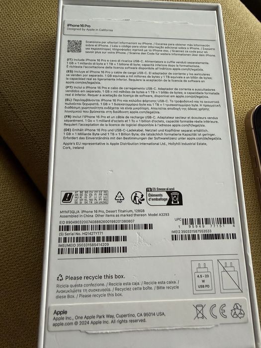 iPhone 16 Pro 128gb Desert Titanium