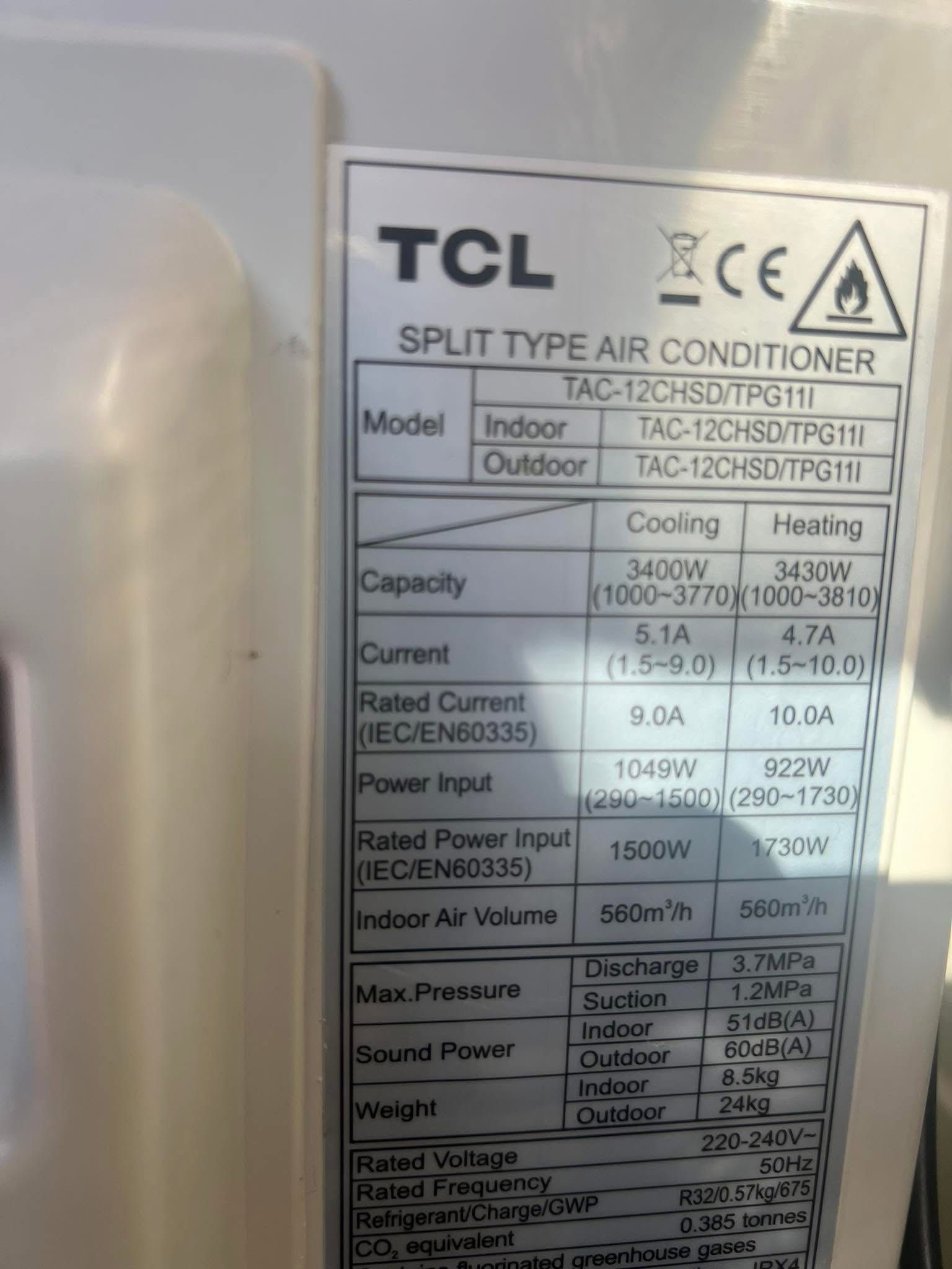 Климатик TCL TAC-12CHSD/TPG11I