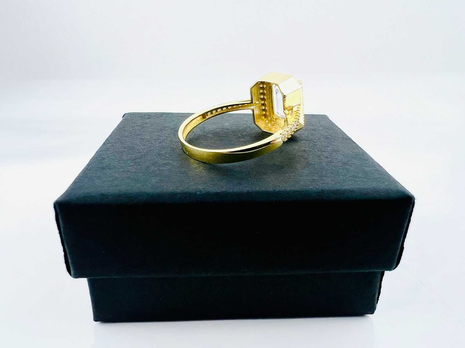 ++ЧИСТО НОВ++ Златен пръстен 14К с камък / Размер 50-67 / 2,3-3,3гр