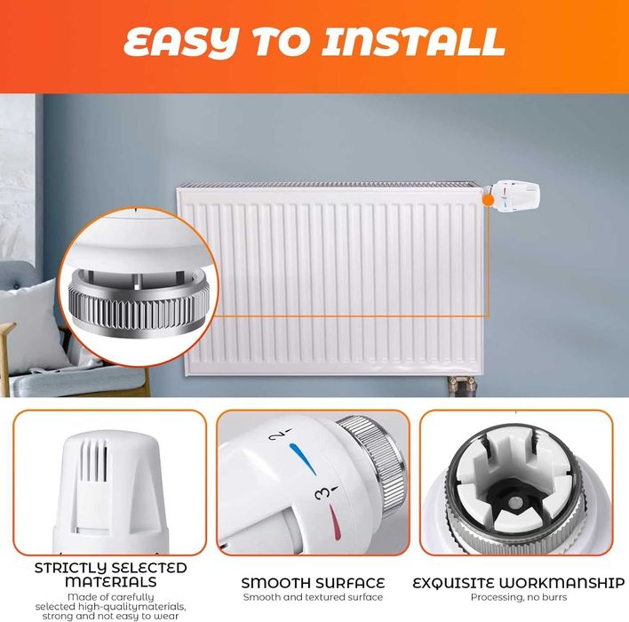 Cap(robinet) termostat calorifer, Set 3buc, M30x1,5 REDUS de la 155RON