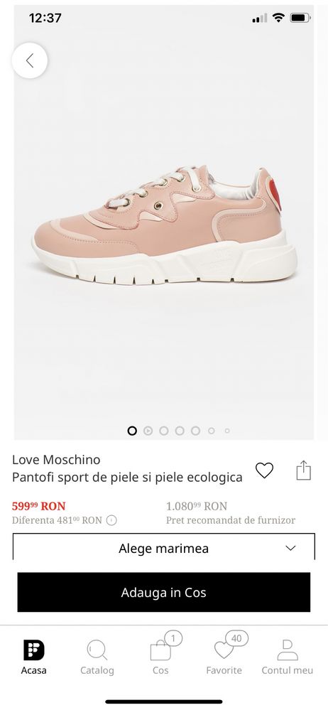 Sneakersi Love Moschino