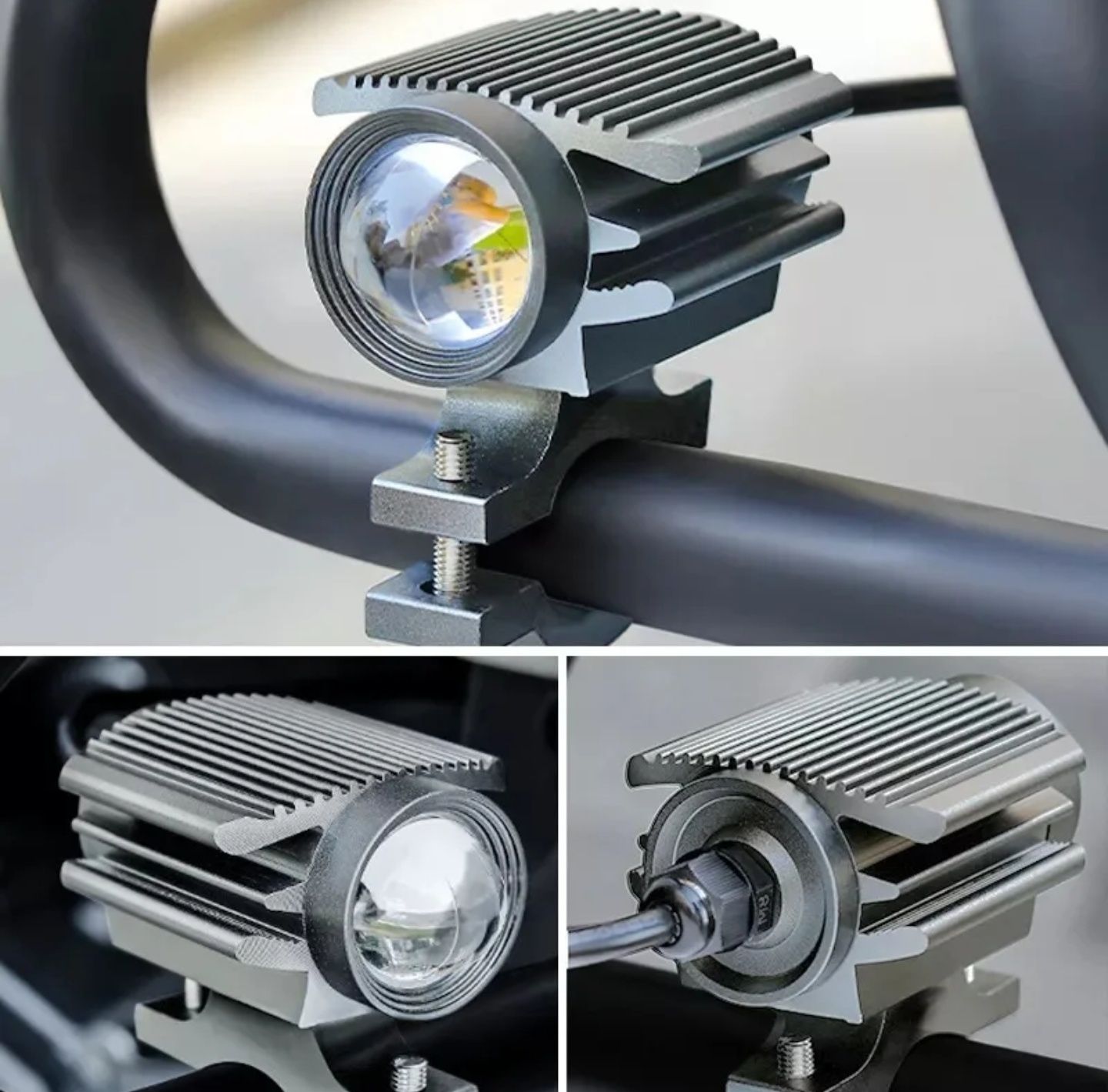 Proiectoare auxiliare led moto lumini de zi
