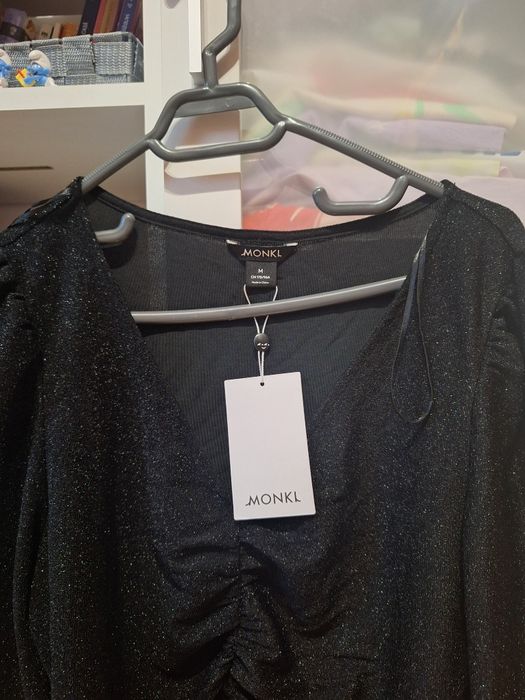 Bluză elegantă cu sclipici