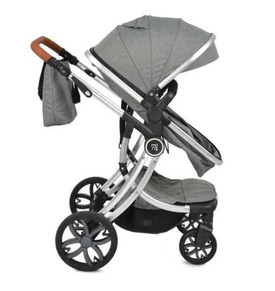 МОНИ Комбинирана количка 3в1 POLLY СИВ