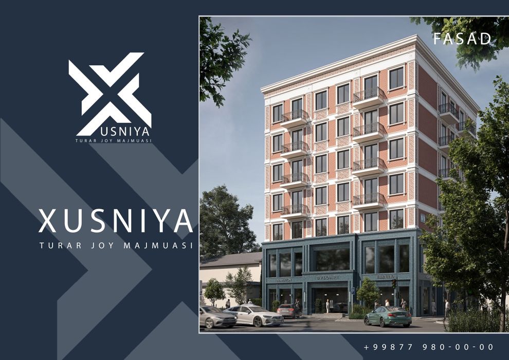 Toshkent shahar Vodnikda joylashkan XUSNIYA TURAR JOY majmuomiz