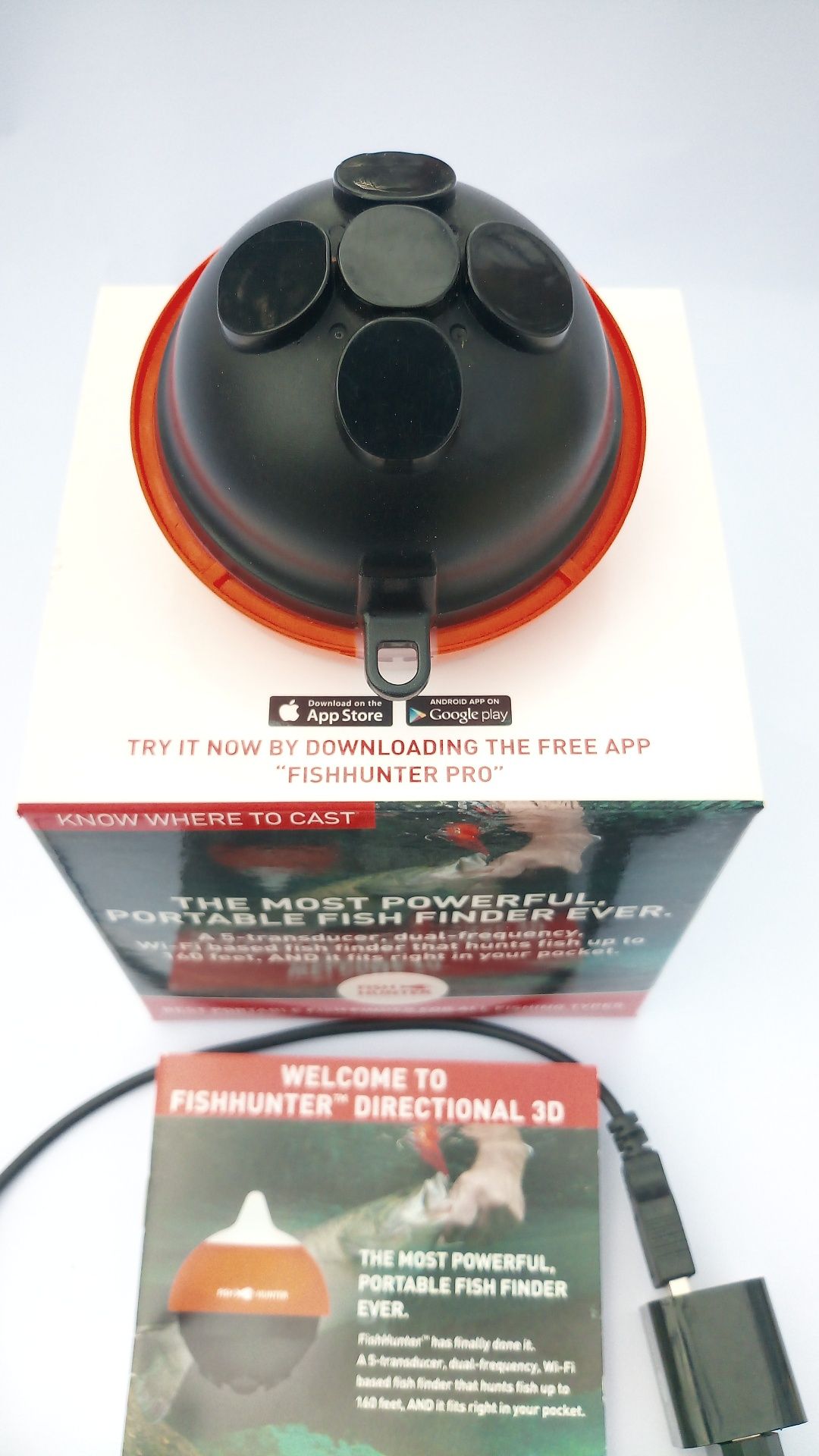 Sonar FishHunter 3D by Lowrance , sonda wireless , ca Nou